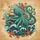 Teal Green Octopus Sailing Ship Starfish Coral Nautical Map - Ocean Adventure Travel Gift Spare Tire Cover - 6