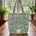 Majestic Art Nouveau Cat Face Botanical - Travel Essentials Cat Lover Gift Quilted Tote Bag - 3