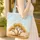 Desert Sand Ripples Gnarled Trees Golden Foliage Wooden Sign - Everyday Carry Gift Quilted Tote Bag - 4