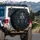 Terrifying Monstrous Face with Glowing Eyes - Mechanical Cybernetic Horror Fan Gift Spare Tire Cover - 3
