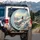Young Girl Paper Airplane Cloudscape - Boundless Sky Freedom Adventure Decor Gift Spare Tire Cover - 3