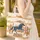 Dark Blue Horse Saguaro Cactus Rustic Sign - Western Everyday Carry Gift Quilted Tote Bag - 4