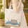 Beach Ocean Seagulls Starfish Seashells Travel Essentials Ocean Lover Gift Quilted Tote Bag - 4