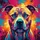 Pitbull Dog Blue Eyes Portrait - Outdoor Adventure Gift for Dog Owners Spare Tire Cover - 6