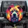 Pitbull Dog Blue Eyes Portrait - Outdoor Adventure Gift for Dog Owners Spare Tire Cover - 1
