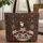 Gothic Floral Sugar Skulls Damask Roses - Everyday Carry Gift Quilted Tote Bag - 1