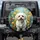 White Maltese Dog Lush Botanical Floral Garden - Travel Essentials Dog Lover Gift for Pet Owners Spare Tire Cover - 1
