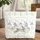 Grey Bunny Rabbit Iris Flowers Floral Wreath Name - Everyday Carry Gift Quilted Tote Bag - 1