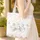 Grey Bunny Rabbit Iris Flowers Floral Wreath Name - Everyday Carry Gift Quilted Tote Bag - 4
