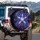 Radiant Crystal Pentagram Star Cosmic Nebula - Cosmic Lover Gift Spare Tire Cover - 3