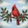 Northern Cardinal Holly Berries - Winter Christmas Gift for Bird Lover Spare Tire Cover - 6