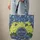 Hydrangeas Blue Botanical Leaf Garland Calligraphy - Everyday Carry Gift Quilted Tote Bag - 6