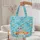 Beach Chair Sandcastle Palm Fronds Ocean Waves Name Heart - Everyday Carry Gift Quilted Tote Bag - 5
