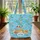 Beach Chair Sandcastle Palm Fronds Ocean Waves Name Heart - Everyday Carry Gift Quilted Tote Bag - 3