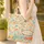 Vintage Minivan Beetle Car Boombox Flowers Peace Signs Cassette Tapes - Everyday Carry Gift Quilted Tote Bag - 4