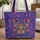 Mosaic Stained Glass Cat Face Personal Name - Everyday Carry Travel Gift for Cat Lover Quilted Tote Bag - 1