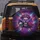 Glowing Purple Skull Golden Crown Rose Nebula - Fantasy Vehicle Decor Spare Tire Cover - 5