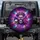 Glowing Purple Skull Golden Crown Rose Nebula - Fantasy Vehicle Decor Spare Tire Cover - 1