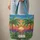 Personalized Tropical Palm Trees Sunset Sky Ocean Leaf Garland - Everyday Carry Gift Quilted Tote Bag - 6