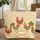 Five Chickens Small Floral Wreath Scattered Leaves Berries Everyday Carry Gift Quilted Tote Bag - 1