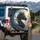 Majestic Blue Dragon Head Golden Sunlit Clouds Ethereal Sky - Fantasy Lover Gift Spare Tire Cover - 3