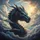 Majestic Blue Dragon Head Golden Sunlit Clouds Ethereal Sky - Fantasy Lover Gift Spare Tire Cover - 6