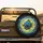 Menacing Blue Deep Sea Fish Electric Yellow Energy - Adventure Seeker Gift Spare Tire Cover - 2