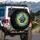 Menacing Blue Deep Sea Fish Electric Yellow Energy - Adventure Seeker Gift Spare Tire Cover - 3
