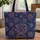 Personalized Fireworks Twinkling Stars Star Cartouche Everyday Carry Gift Quilted Tote Bag - 1