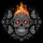 Ornate Sugar Skull Calavera Fiery Flames Monarch Butterfly - Day of the Dead Gift Spare Tire Cover - 6