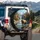Grizzly Bear Mountain Stream Waterfall Forest Landscape - Outdoor Wildlife Lover Gift Spare Tire Cover - 3