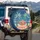 Shaka Hand Palm Trees Hammock Beach Twilight Ocean - Travel Essentials Spare Tire Cover - 3