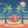 Shaka Hand Palm Trees Hammock Beach Twilight Ocean - Travel Essentials Spare Tire Cover - 6