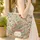 Ornate Vintage Books Wildflower Vines Garland Everyday Carry Gift Quilted Tote Bag - 4