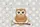 Baby Owl Big Eyes Golden Brown Branch Polka Dot Name Flag - Everyday Carry Gift for Owl Lovers Quilted Tote Bag - 7