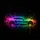 Rainbow Glowing Sports Car Paint Burst - Automotive Lover Gift Spare Tire Cover - 6
