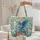 Blue Dragon Vintage Books Floral Vine Your Name Scroll - Everyday Carry Gift Quilted Tote Bag - 5