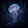 Bioluminescent Jellyfish Neon Glow Deep Ocean - Marine Life Explorer Gift Spare Tire Cover - 6
