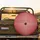 Glossy Uniform White Polka Dots Dynamic Ruby Red Textured Vehicle Decor Gift Spare Tire Cover - 2