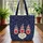 Patriotic Gnomes Stars Stripes Fireworks Hearts Independence Day Celebration Everyday Carry Gift Quilted Tote Bag - 3