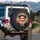 Happy Elder Hamsters Checkered Beret - Animal Lover Car Decor Gift Spare Tire Cover - 3