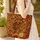 African Woman Decorative Hair Golden Earring Mosaic Quilt - Everyday Carry Gift for Her Quilted Tote Bag - 4
