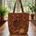 African Woman Decorative Hair Golden Earring Mosaic Quilt - Everyday Carry Gift for Her Quilted Tote Bag - 3