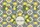Lemon Blossoms Mediterranean Tile Berry Clusters  Hoop - Everyday Carry Gift Quilted Tote Bag - 7