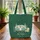 Vintage Travel Trailer Pine Trees Floral Wreath Everyday Carry Gift Quilted Tote Bag - 3