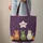 Personalized Star Name Halloween Cats Jack-o'-Lanterns Cat Lover Gift Quilted Tote Bag - 6