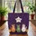 Personalized Star Name Halloween Cats Jack-o'-Lanterns Cat Lover Gift Quilted Tote Bag - 3