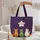 Personalized Star Name Halloween Cats Jack-o'-Lanterns Cat Lover Gift Quilted Tote Bag - 5