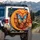 Richly Textured Butterfly Floral Tapestry - Car Decor Gift Spare Tire Cover - 3