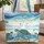 Sea Turtles Ocean Waves Seashells Starfish - Travel Essentials Ocean Lover Gift Quilted Tote Bag - 1